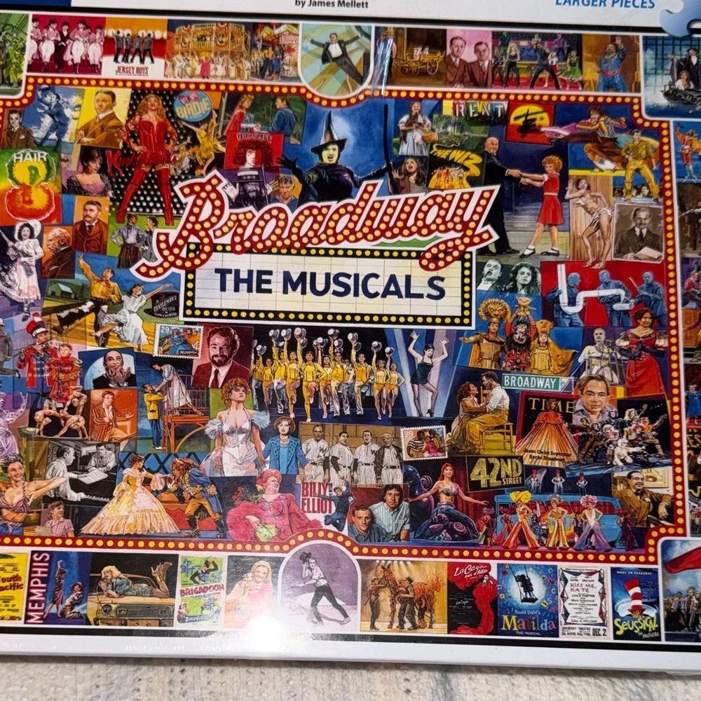 White Mountain Broadway Musical Collage Puzzle